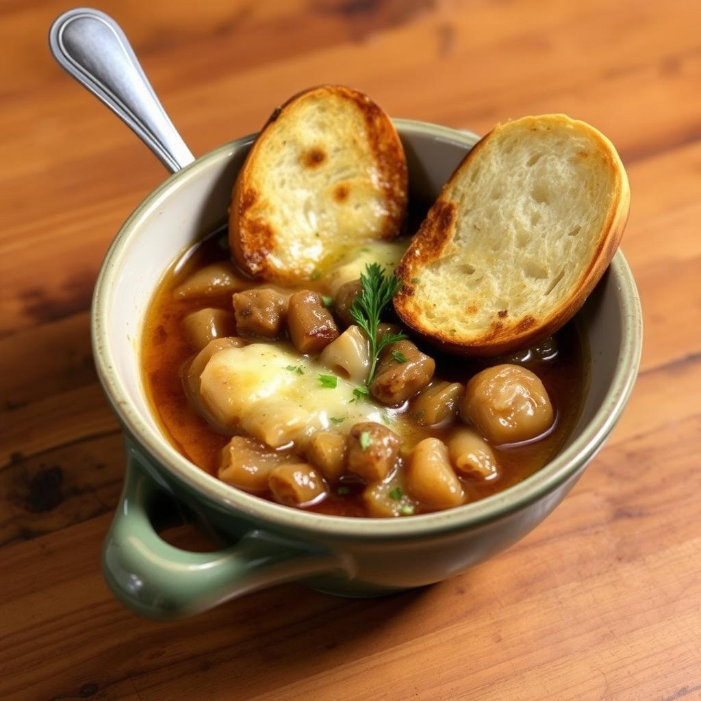 soupe à l'oignon