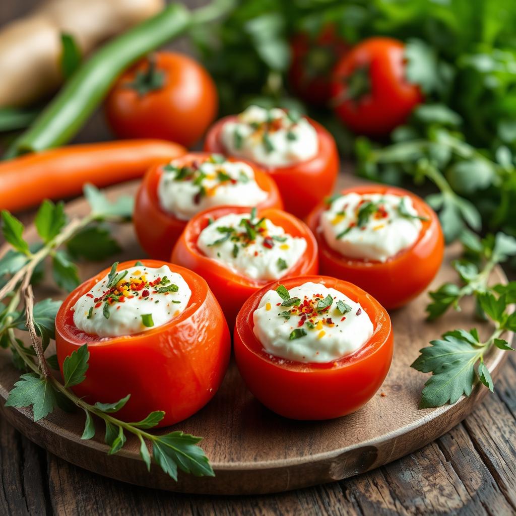 tomates farcies chèvre