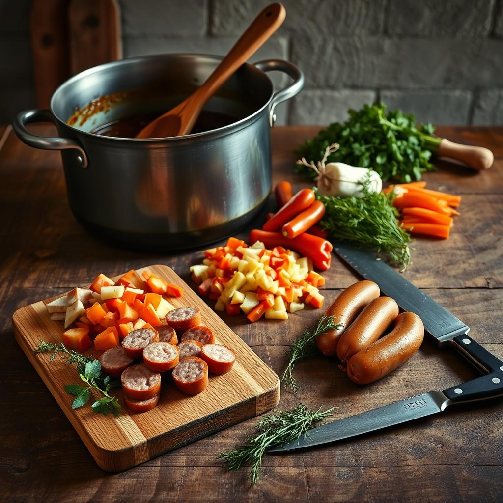 ustensiles de cuisine pour potée auvergnate