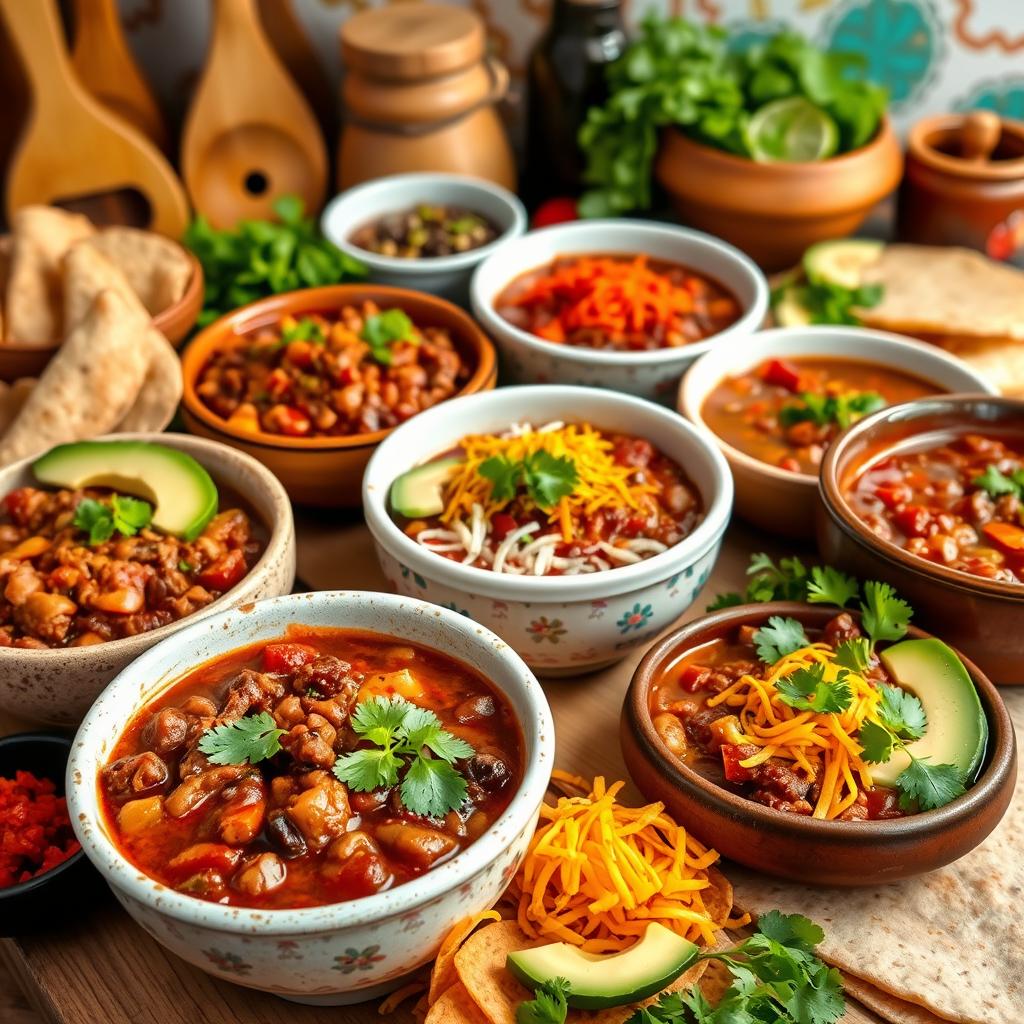 variantes de Chili con Carne en Amérique Latine