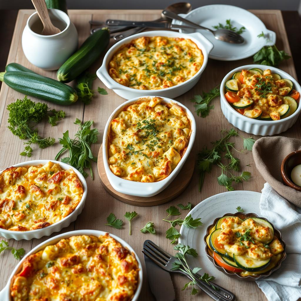 variantes de recettes de gratin de courgettes