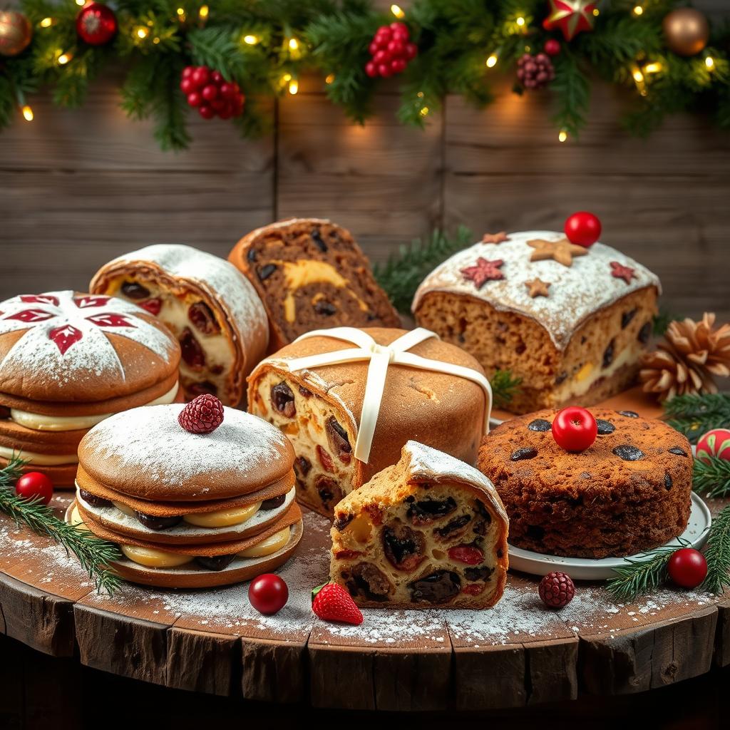 variantes gâteau de Noël