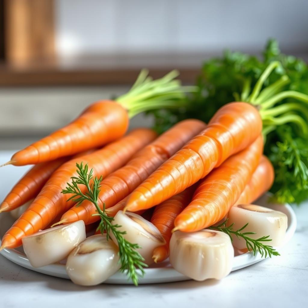 Bienfaits des carottes et Saint-Jacques