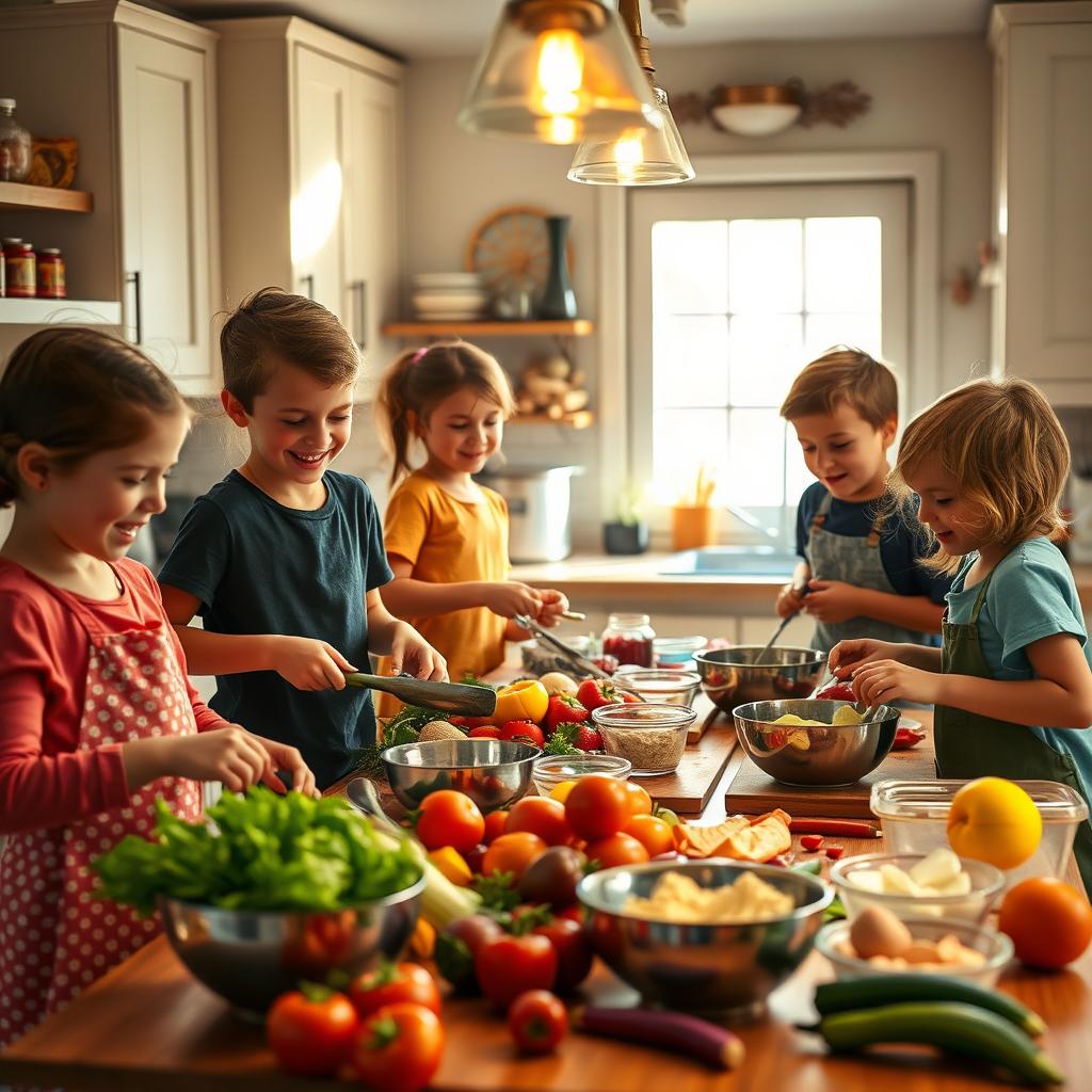 cuisiner avec les enfants