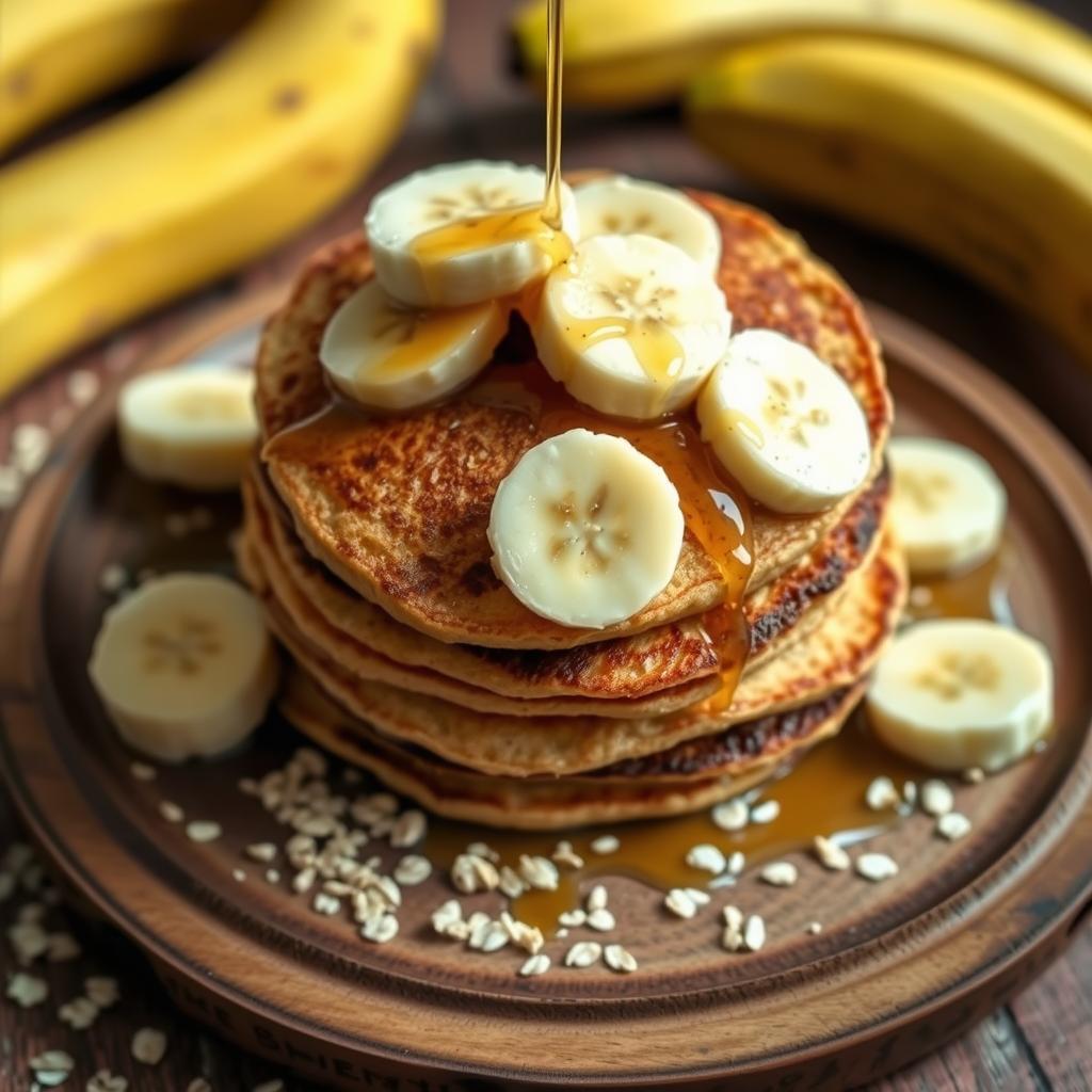 pancakes banane flocons d'avoine