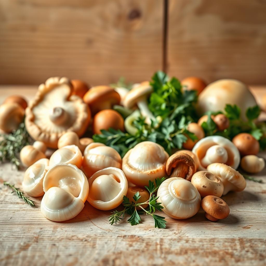 ingrédients frais pour la Blanquette