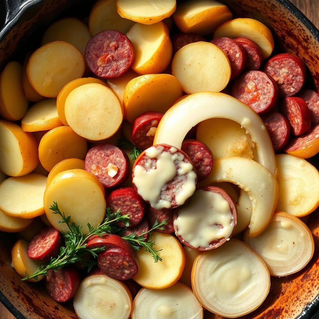 ingrédients pour gratin de pommes de terre au chorizo