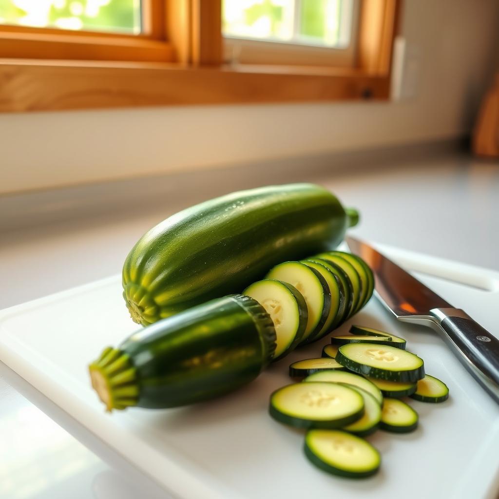 préparation courgettes